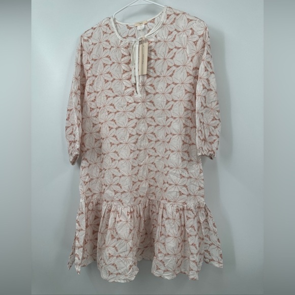 Eberjey Tunic Medium Embroidered Eyelet Cotton Boho Dress Anthropologie - Picture 1 of 4